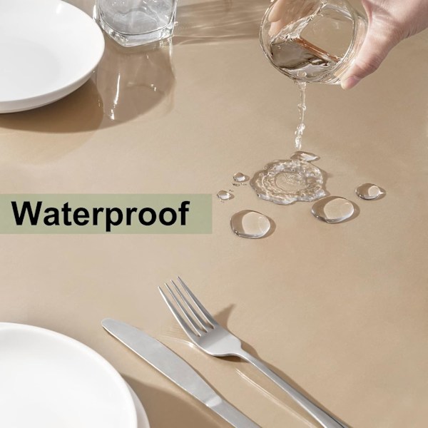 [13R]mm Waterproof Transparent Tablecloth, Rectangular PVC Tablecloth, Transparent Protective Cover, 90x140 cm