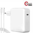 USB-C-lader - 61W - MacBook Pro/Air - Smart PD - Hvit - Strømadapter