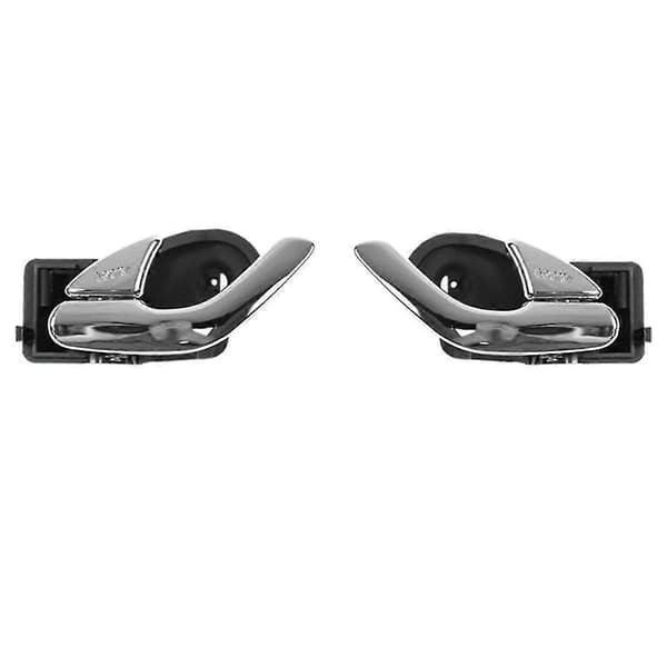 2 stk. bilens indre dørhåndtak for Escape 2003-2012 Erstatning interiør dørpanel trim BlackSilver