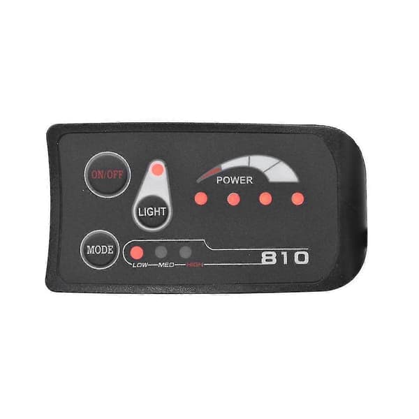 S810 E-cykelmåler 36V LED-display med 6-bens UART-forbindelse IP65 Black
