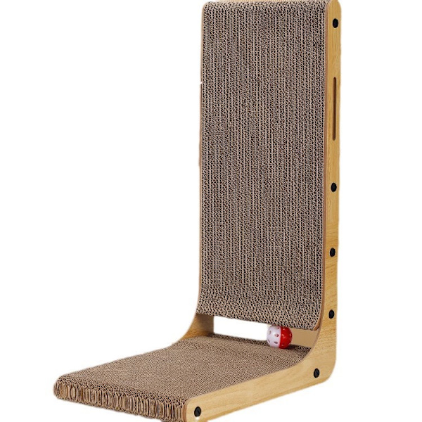 Cat Scratching Post, 48 cm High L-Shaped Cat Scratcher, Durable Cat Scratching Board
