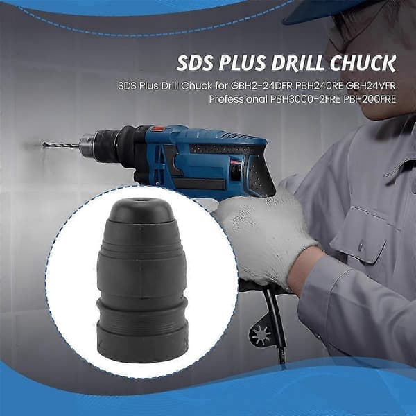 Bosch GBH2-24DFR SDS Plus Chuck-erstatning for borhammer Black