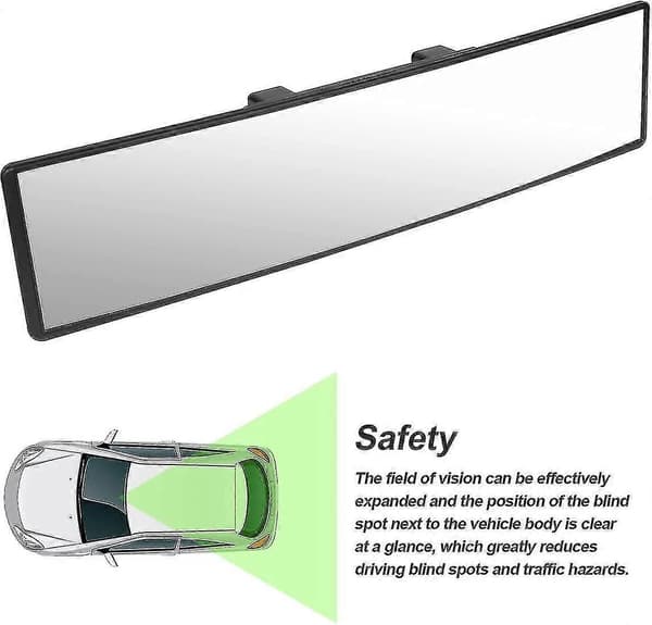 Vidvinkel panoramisk backspegel universell ersättning för bilar