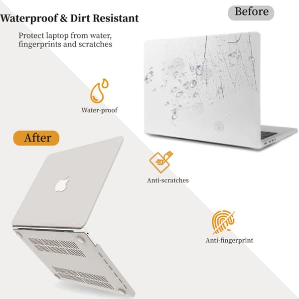 Suitable for MacBook Case Apple Laptop Protective Case Retina13 Protective Case Cream