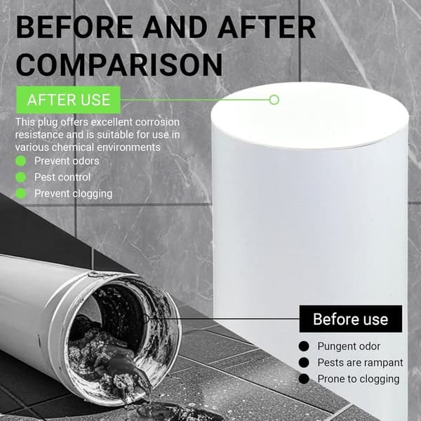 [13]2 Pieces PVC DN150/160 for Drain Pipe Plug, Water Pipe Plug for 150-160mm Diameter Drain Pipe, 150mm Pipe Plug, 150mm Inlet Plug, End Cap