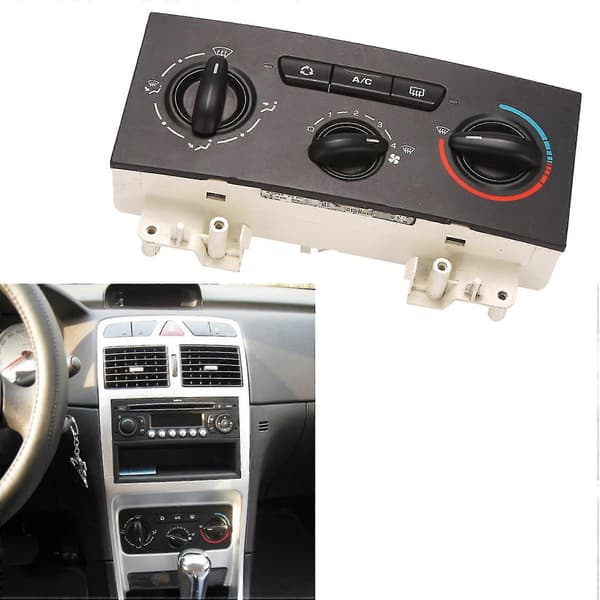 Heating Control Panel for Peugeot 307 2004-2010 6451JS 6451JR 6451LF Black