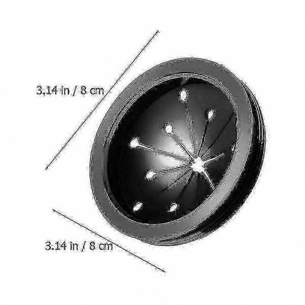 Sprutbeskyttelse for avfallskvern, svart plast, 8x8x1,5 cm, erstatningssprutbeskyttelse