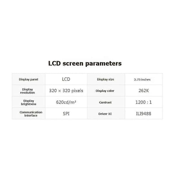 Waveshare ESP32-C5 utvecklingskort+batteri 2,73-tums LCD-skärm 6-axlig sensor/TF-kortplats WiFi/BLE 5/Thread/Zigbee