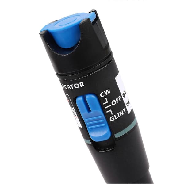 Red Light Source Fiber Optic Test Pen Portable Visual Fault Detector 5pcs Black
