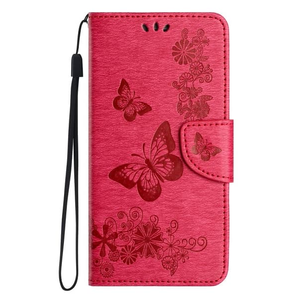 Samsung Galaxy A35 5G Etui Foldbart Stativ PU Læder - Rød