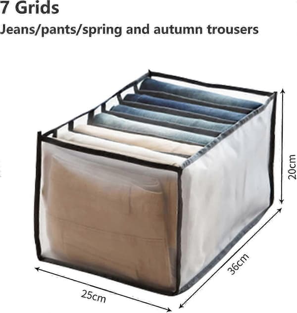 Black Clothes Organizer Storage Box Portable