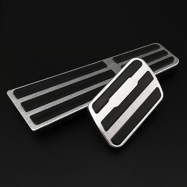 För Porsche Taycan 2019 2020 2022 Bilfotpedal Bränsleaccelerator Bromspedaler Skydd Halkfri Pad Tillbehör AT 2pcs