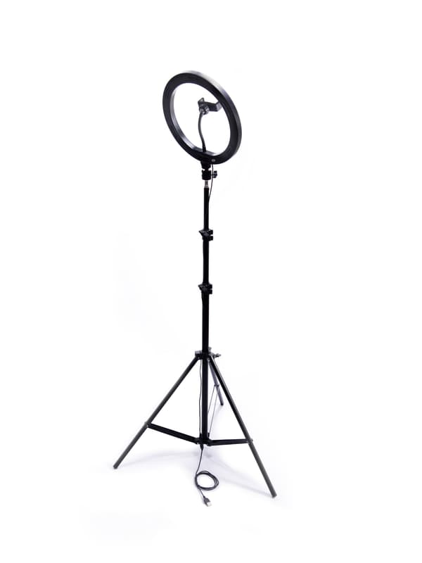 LED ring light 26 cm 60W USB with stand 220 cm and mobile holder 820