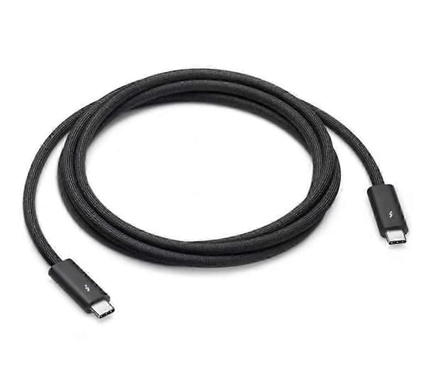 Apple Thunderbolt 4 USB-C Pro-kabel for 40 Gb/s hastighet og 8K 60Hz skjermprojeksjon (1,8 m)