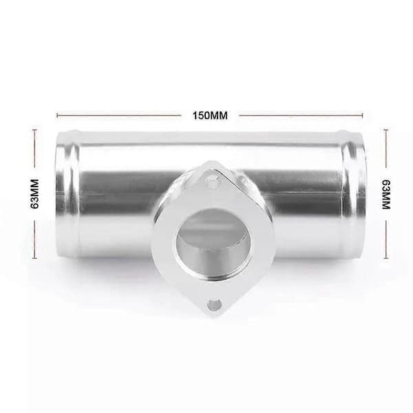 För - Typ Turbin Avblåsningsventil Justerbar 25Psi BOV med 63mm Flänsrör, Avblåsningsventiladapter As Shown