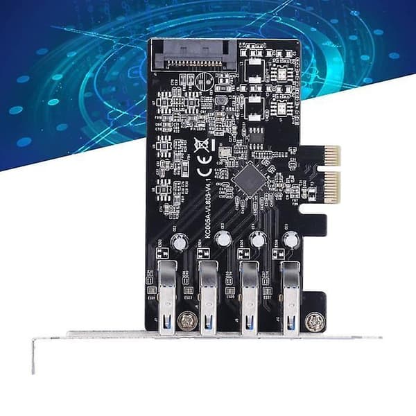 PCIE-USB3.0-sovitinkortti itsenäisellä virtalähteellä, verkon laajennuskortti KC005A YES06