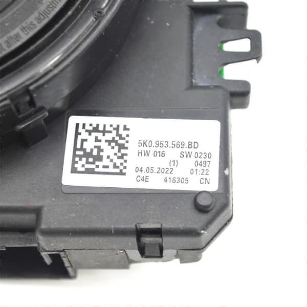 【13】Car Clock Spring Steering Wheel Cruise Control Module Unit 5K0953569BD Black