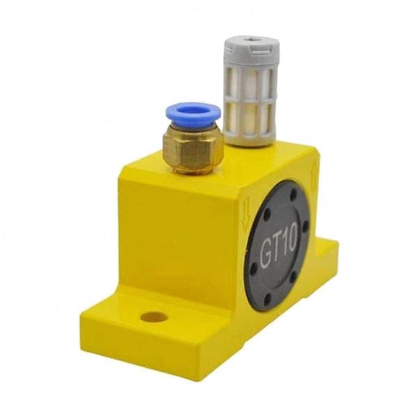 GT10 Pneumatisk luftturbinevibrator til lille rørledning Silo Vibration Knocker Yellow