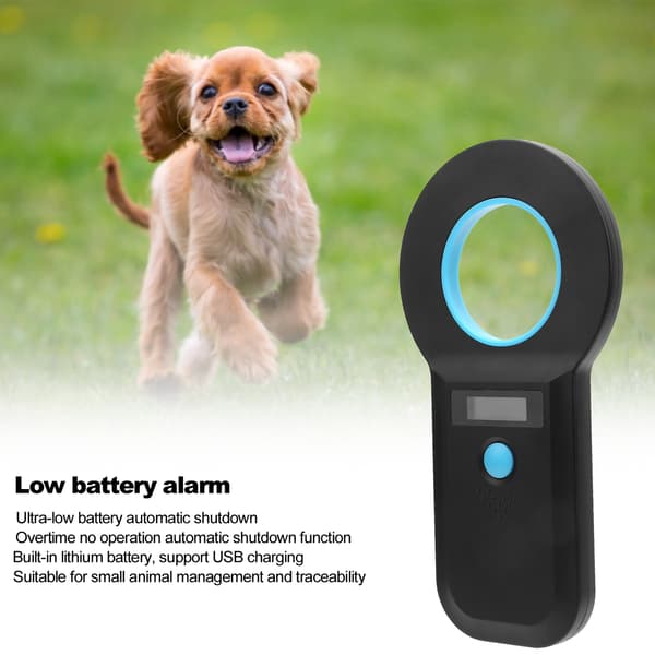 Pet Microchip Reader Bluetooth Scanner for RFID Portable Handheld 134.2Khz/125Khz Rechargeable
