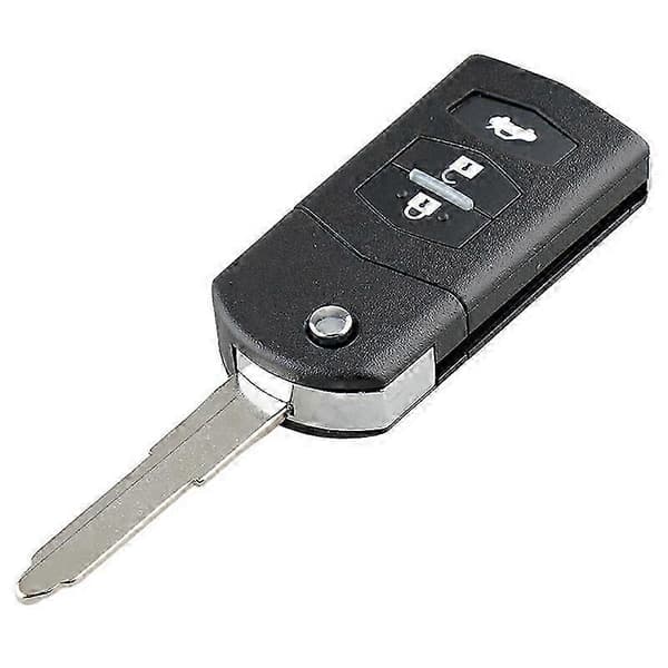 egnet for mazda 2 3 5 6 rx8 mx5 3-knapps 80-bit 63-chip smart fjernkontrollnøkkel 433mhz black