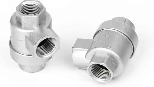 5 x Silver BQE-04 1/2\" Luft Snabb Avgasventil Pneumatisk Aluminium