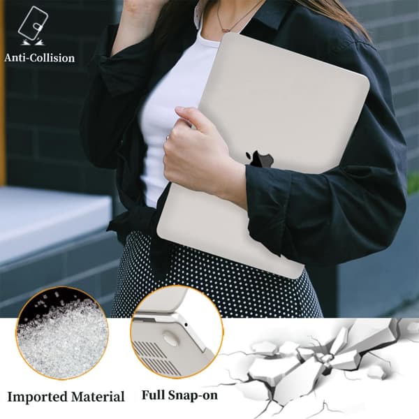 Suitable for MacBook Case Apple Laptop Protective Case Retina13 Protective Case Cream