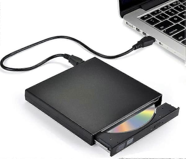 Usb High Speed Ekstern Cd Dvd Drev 4k 3d Blu Ray Afspiller Brænder Bærbar Bd/cd/dvd Brænder Driver Til Mac, Win 10, 8, 7, Xp, Vista, Laptop, Pc, Sort