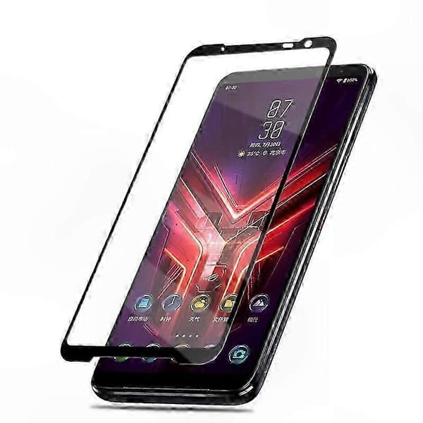 Full Coverage Silk Print Herdet Glass Skjermbeskytter for Asus ROG 3