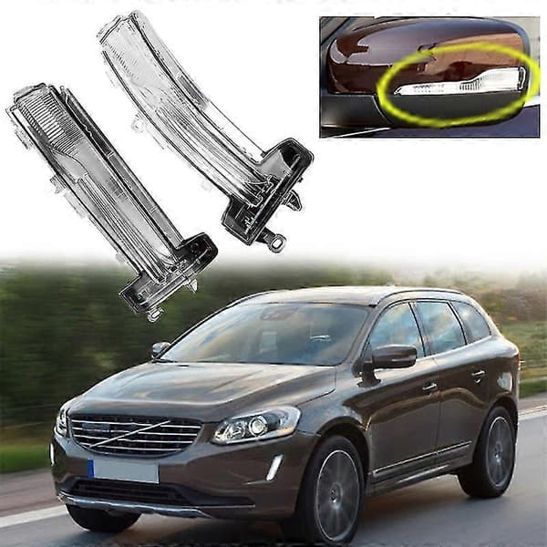 【13】Blinklys til bakspejl til XC60 2013-2017 LED-indikator blinklys repeater -Sy