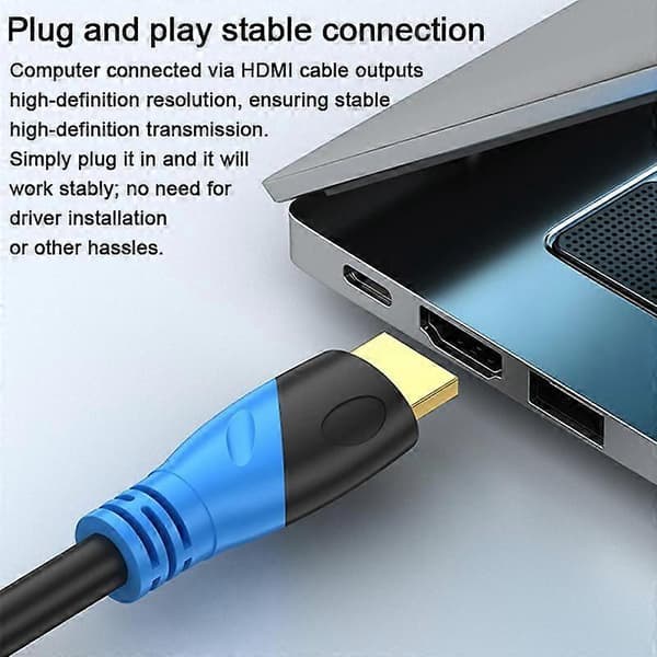 WG143 HDMI-kabel 2.0 TV-datakabel 0.5m Black Blue 5m
