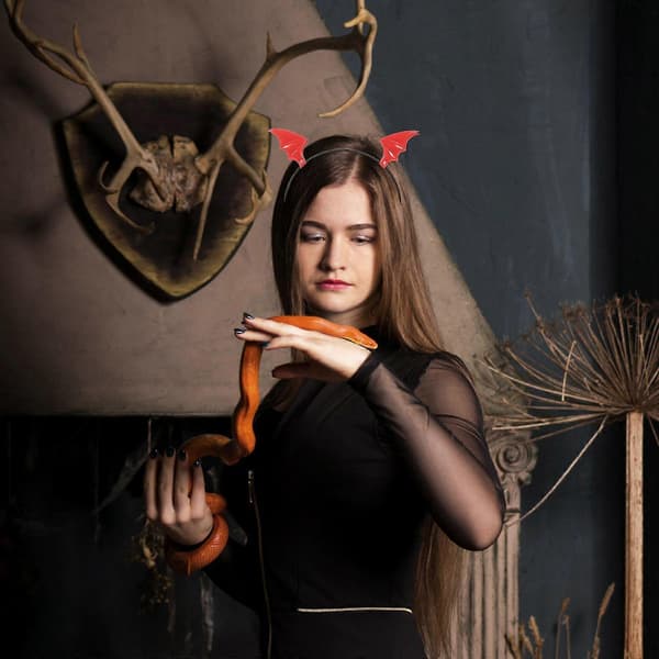 Halloween hårbånd flagermus krave sæt 2 sæt til voksne kostume tilbehør