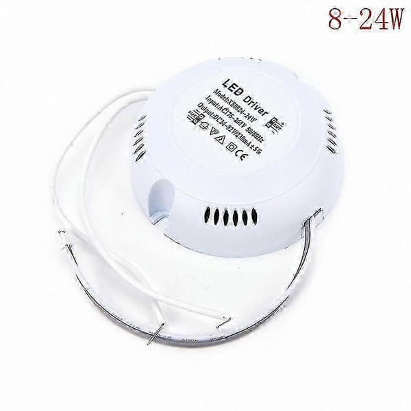 Højeffektiv LED-driver 8-24W AC 176V-265V strømforsyning til loftslamper