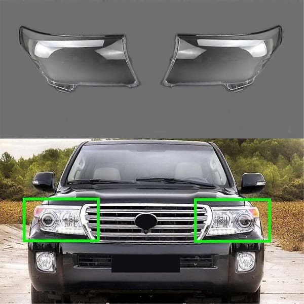 Høyre bil frontlykt linse deksel frontlys lampeskjerm front auto lys skall for Land Cruiser Lc