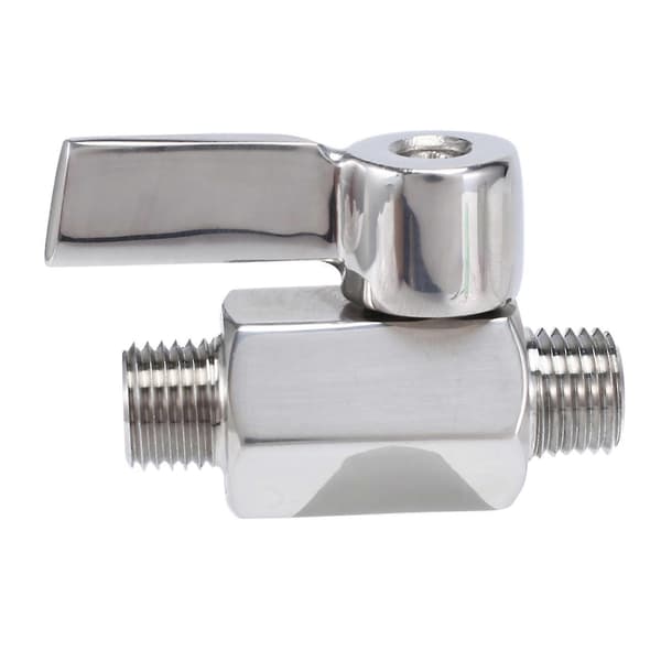 egnet for 316 kuleventil i rustfritt stål 1/4 tomme npt utvendig gjenge mini Silver