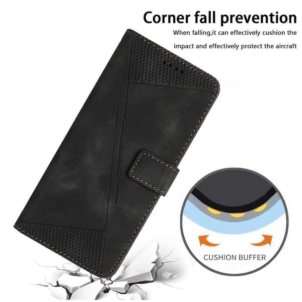 Protective PU Leather Flip Case Compatible with Honor Magic 7 Lite Black