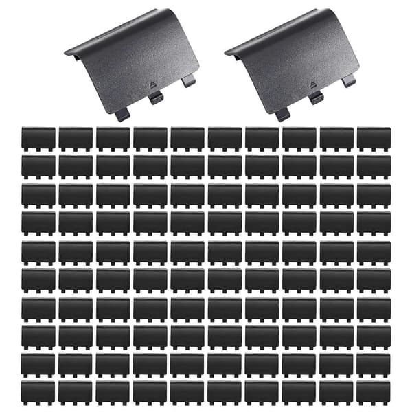 100 STK. Erstatningsbatteridæksel Bagside til Xbox One Controller til XboxOne Trådløs Gamepad Reparationsdele Black