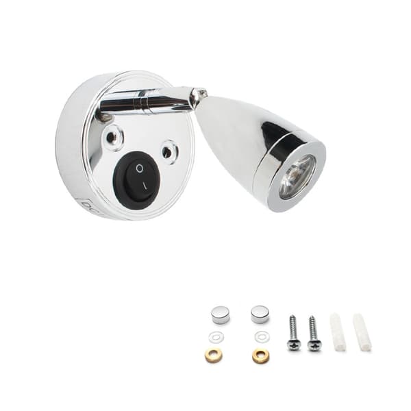 2 kpl 12V LED-kohdevalaisin lukuvalo, alumiininen seinävalaisin, valaistus 2pcs