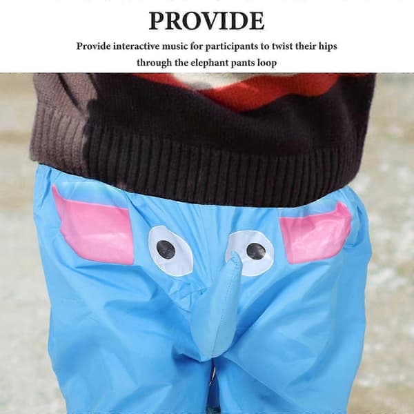 Elefantnæsebukser til dyretemafester, himmelblå sjove pyjamasshorts