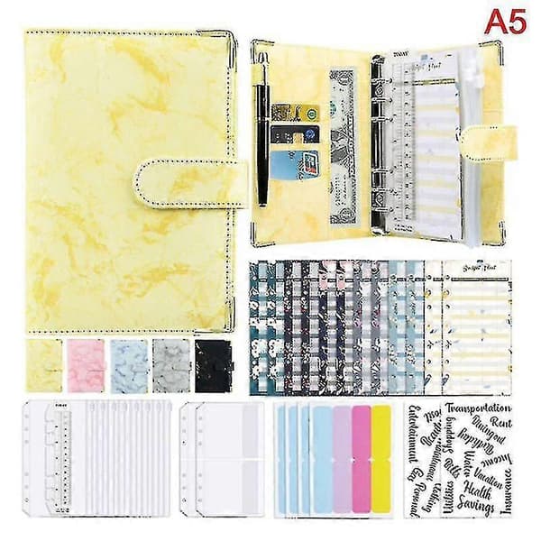 A6 Budget Binder Kontantkuvert Planlægningssystem Organizer Med Budget Pengekuvert