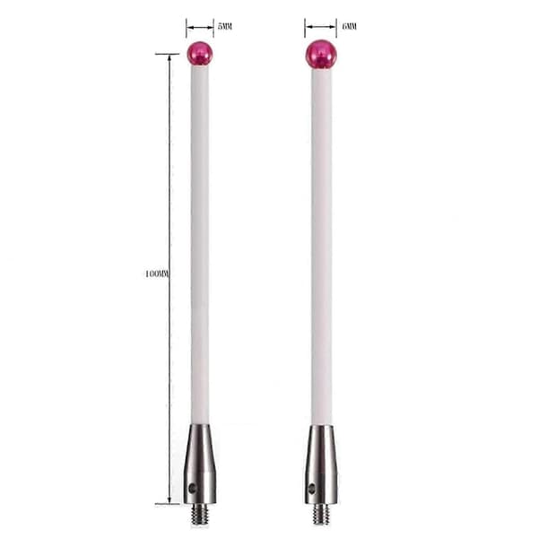 Til 3D CMM koordinatmålemaskiner, 2X keramisk probespidsstang L100, M4xL100x6mm spids