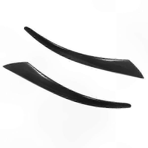 Svart frontlys øyenbryn trim for S40 V50 2004-2012 Bil Lampe Dekorasjon Stilig Design Frontlys Tilbehør