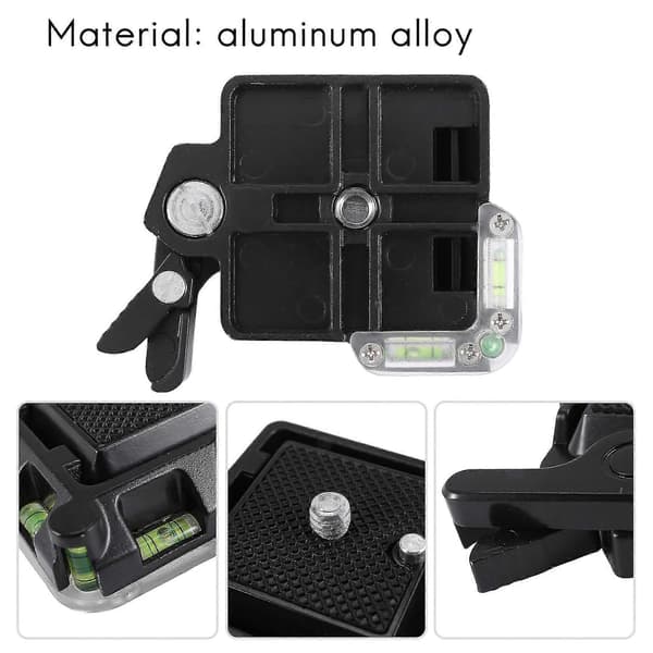 Quick Release Plade Platform Mount Base Camcorder Stativ Monopod Kuglehoved til DSLR Kamera QR40 1/4,3/8 Skrue
