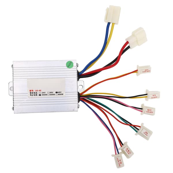 【13】Brush Motor Controller 48V 350W Aluminum Alloy Multiple Protection Bicycle Motor Controller for Electric Tricycle Motorcycle 0.3