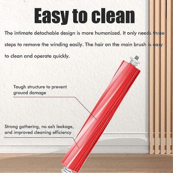 1* Silicone Roller Brush Main Brush Replacement Compatible Roborock S7 Roborock S7+ S7 Maxv Ultra Compatible Roborock T7s Plus Vacuum Cleaner