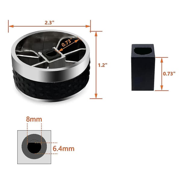 4-pakning gassgrill kontrollknapper passer til BBQ gassgriller med D-formet ventilstamme