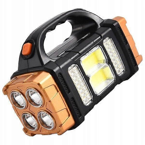 Solar Spotlight 25W Power Bank 8 Lyskombinationer Camping Belysning Spotlight