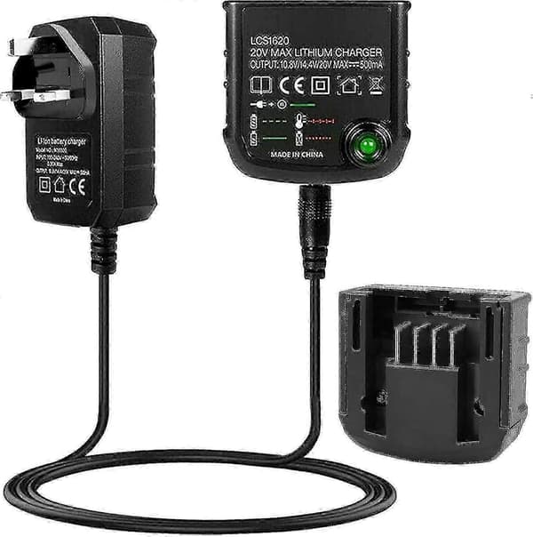 Li-ion batterioplader til Black & Decker 18v Li-ion batteri LCS1620 oplader