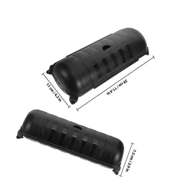 Väderbeständig förlängningssladdskydd Elektrisk kopplingsdosa Utomhuskabelhölje Material Stabila anslutningar 1-pack