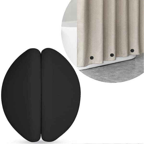 [13] Duschdraperityngder Förhindrar Att Duschdraperiet Blåser Magneter För Duschdraperitillbehör Black