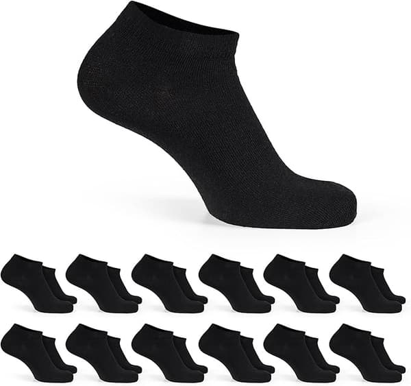【13】12 par bomuldsstrømper, unisex